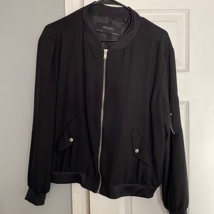 Black light bomber jacket